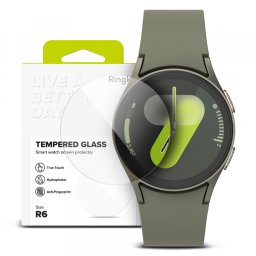 Folie Protectie Ringke R6 pentru Samsung Galaxy Watch7 44mm, Set 4 bucati, Sticla Securizata