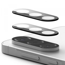 Folie de protectie Camera Spate Ringke pentru Samsung Galaxy A56 A566, Sticla Securizata, Set 2 bucati, Neagra