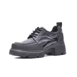 Pantofi casual cu platforma piele naturala, M4M450015 01-L