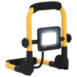 Proiector cu LED si maner, alb rece, 10 W GartenMobel Dekor