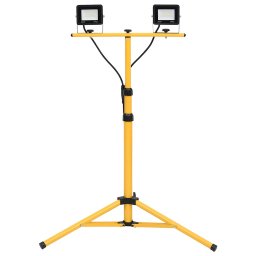 Proiector cu LED si trepied, 2x20 W, alb rece GartenMobel Dekor