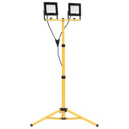 Proiector cu LED si trepied, 2x50 W, alb rece GartenMobel Dekor