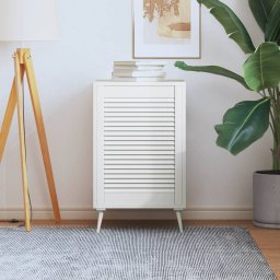 Usa de dulap design lambriu, alb, 69x49,4 cm, lemn masiv pin GartenMobel Dekor