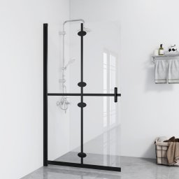 Perete de dus walk-in pliabil 90x190 cm sticla ESG transparenta GartenMobel Dekor