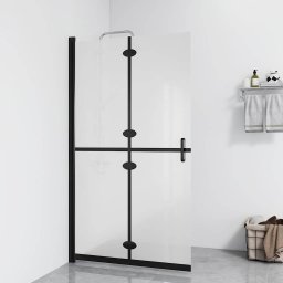 Perete de dus walk-in pliabil, 70x190 cm, sticla ESG mata GartenMobel Dekor