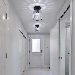 Lustra clasica Georgiana, 1xE27, abajur din sticla, negru, metal