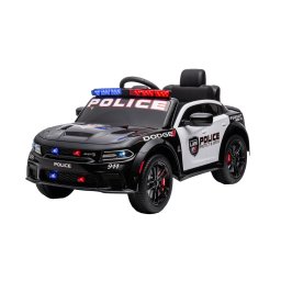 Masina electrica de politie Dodge 12V pentru copii, neagra