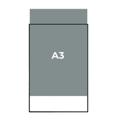 Rama pentru postere A3 297x420 mm, aluminiu negru, sticla calita