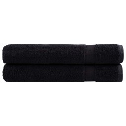 Prosoape premium SOLUND 2 buc. negru 100x200 cm 600 gsm GartenMobel Dekor