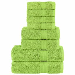 Set de prosoape premium SOLUND, 8 piese, verde mar, 600 g/m² GartenMobel Dekor