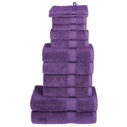 Set de prosoape premium SOLUND, 12 piese, violet, 600 g/m² GartenMobel Dekor