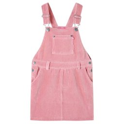 Rochie salopeta pentru copii, velur, roz deschis, 92 GartenMobel Dekor