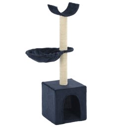 Ansamblu pisici, stalpi cu funie de sisal, 105 cm, albastru GartenMobel Dekor