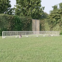 Cusca pentru iepuri, 5 panouri, 541x109x54 cm, fier galvanizat GartenMobel Dekor