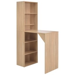 Masa de bar cu dulap, stejar, 115 x 59 x 200 cm GartenMobel Dekor