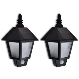 Lampa solara de perete cu senzor de miscare, 2 buc. GartenMobel Dekor