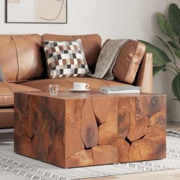 Taburete, 4 buc., maro, 40x40x45 cm, lemn de tec masiv GartenMobel Dekor