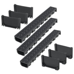 Canale de drenaj, 3 m, plastic GartenMobel Dekor