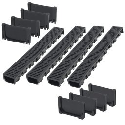 Canale de drenaj, 4 m, plastic GartenMobel Dekor