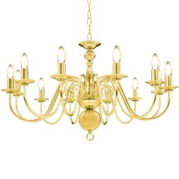 Candelabru, auriu, 12 becuri E14 GartenMobel Dekor