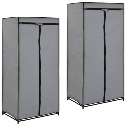 Sifoniere, 2 buc., gri, 75 x 50 x 160 cm GartenMobel Dekor