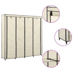 Sifonier cu 4 compartimente, crem, 175 x 45 x 170 cm GartenMobel Dekor