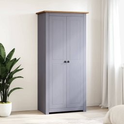 Sifonier, gri, 80 x 50 x 171,5 cm, lemn masiv pin gama Panama GartenMobel Dekor