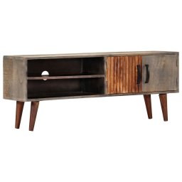 Comoda TV, 130 x 30 x 46 cm, lemn masiv de mango nefinisat GartenMobel Dekor