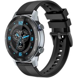Ceas smartwatch ZTE Watch GT, oximetru SpO2, GPS, bratara silicon, Negru