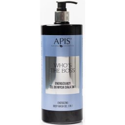 Apis Natural Cosmetics Who's The Boss Gel de duș energizant 3 in 1 pentru bărbați 1000 ml