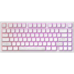 Tastatura DARK PROJECT Terra Nostra, RGB, Mecanica, Alb