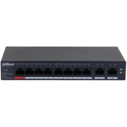 Switch 10 porturi Gigabit 8 porturi PoE cu management Dahua - CS4010-8GT-110