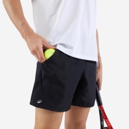 Şort Tenis TSH100 Dry Negru Bărbaţi