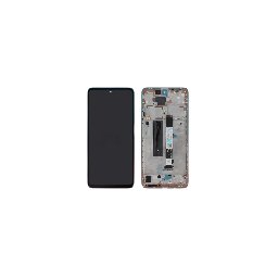 Display cu touchscreen si rama Xiaomi Mi 10T Lite 5G, Redmi Note 9 Pro 5G, Gold