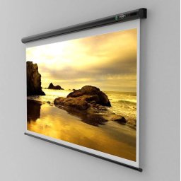 ECRAN proiectie SOPAR, manual, format 1 : 1, fixare perete tavan, 155 x 155 cm, SP2150SL