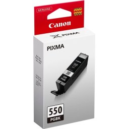 Cartus Cerneala Original Canon Black, PGI-550B, pentru Pixma IP-72508750IX-6850MG-54505550565063506450665071507550MX-725925, 15ml, (timbru verde 0.15 lei), BS6496B001AA