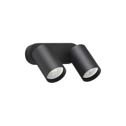 Ideal Lux - Aplică LED de perete DYNAMITE 2xGU10/7W/230V CRI 90 negru