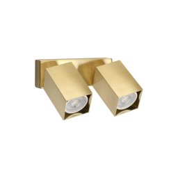 Ideal Lux - Aplica spot LED de perete DYNAMITE, 2x GU10, 7W per bec, 230V, CRI 90, alamă
