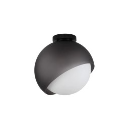 Ideal Lux - Plafonieră BLOOM 1xE27/42W/230V, Ø 30 cm, neagră