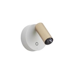 Ideal Lux - Aplică spot LED dimabilă ELF, 3W, 230V, CRI 95, auriu/alb
