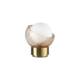 Ideal Lux - Lampă de birou LED BLOOM 1xG9/3W/230V, aurie/bej fumuriu
