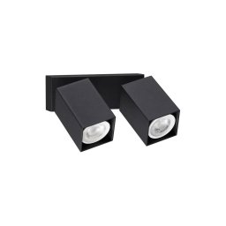 Ideal Lux - Aplica de perete LED DYNAMITE 2x GU10/7W/230V CRI 90 negru