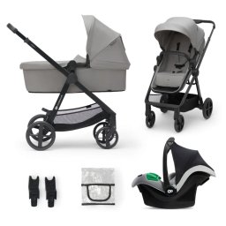 Carucior copii 3 in 1 Kinderkraft Newly Lght Grey