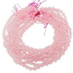 Sirag Cuart roz sfere 8mm, 38cm