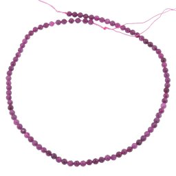 Sirag Rubin sfere fatetate 4mm, 38cm