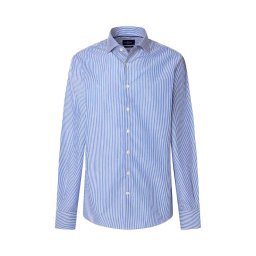 HACKETT Cămaşă Drop 2 Luxe Bengal Stripe HM3010299 551 blue