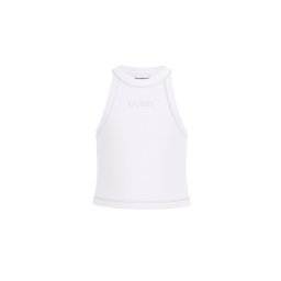 GUESS K Top Pentru copii Dye Rib Crop J6RI35KBPZ4 g011 pure white