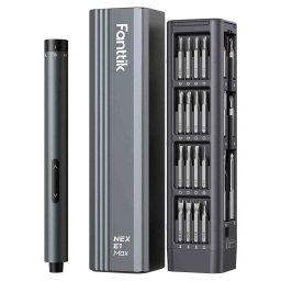 Surubelnita electrica cu acumulator plus biti E1 Max Fanttik NEXE1MAX, 3.7 V, 350 mAh, 53 piese