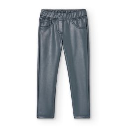 Colanti imitatie piele gri Boboli 417103
