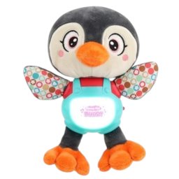 Jucarie interactiva din plus Pinguin cu respiratie, lumini si sunete, 6 luni+